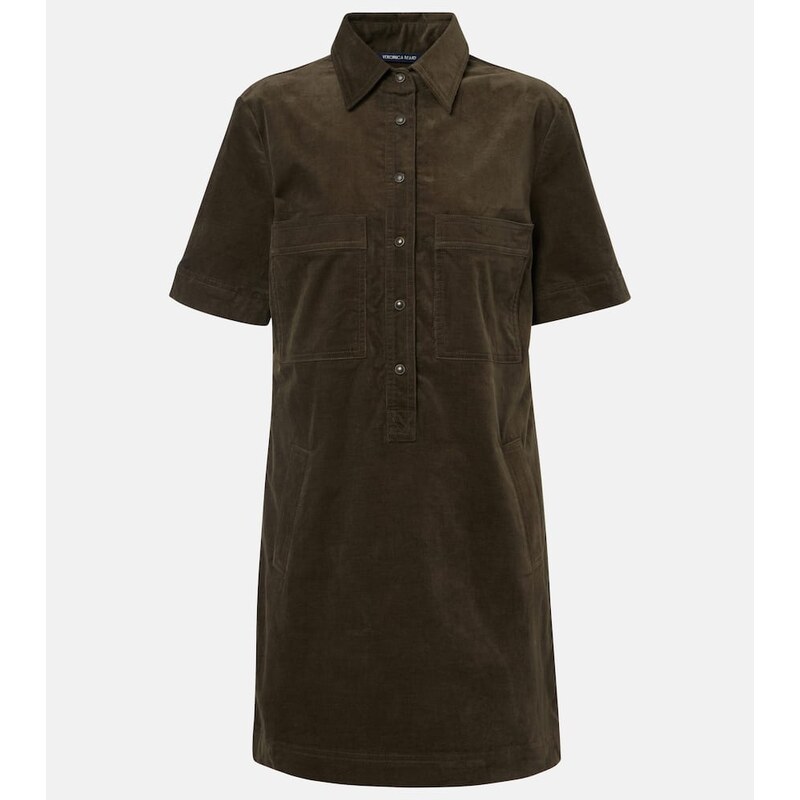 Veronica Beard Koulis cotton-blend corduroy minidress