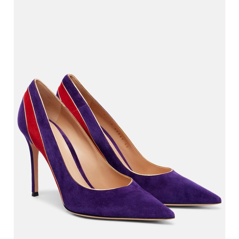 Gianvito Rossi Pointy 95 suede pumps