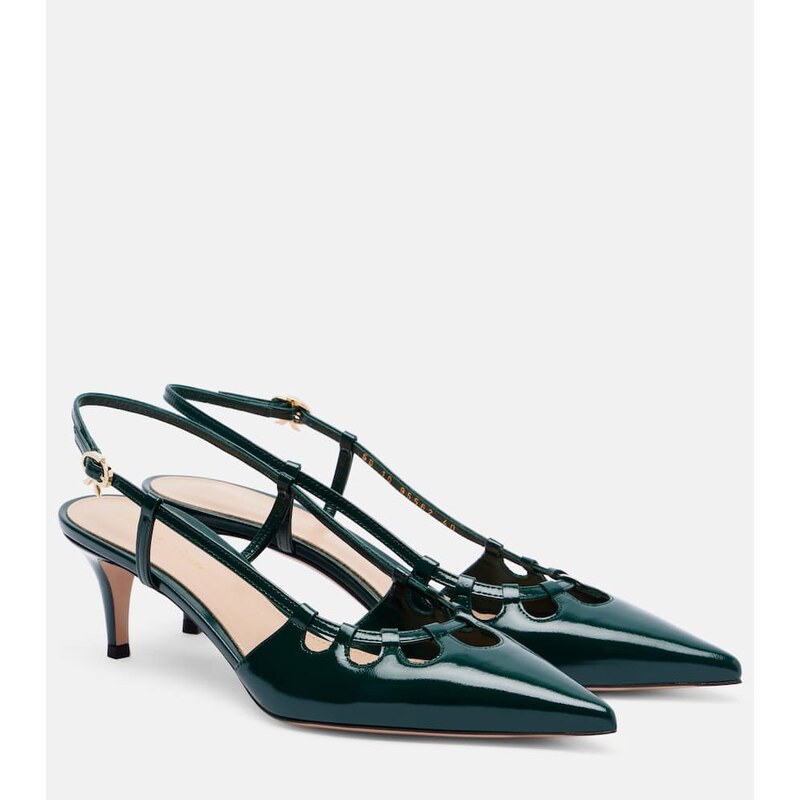 Gianvito Rossi Eloise 55 leather slingback pumps