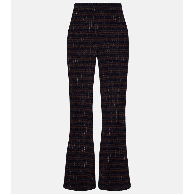 Veronica Beard Yadira Kick knitted flared pants