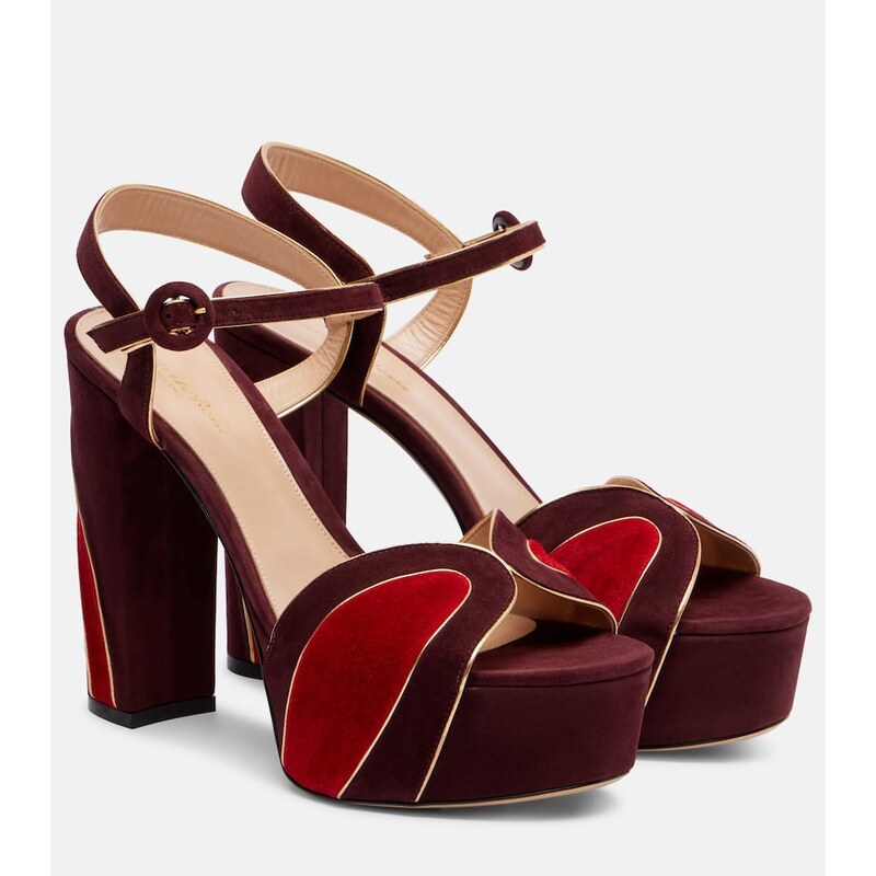 Gianvito Rossi 125 suede platform sandals