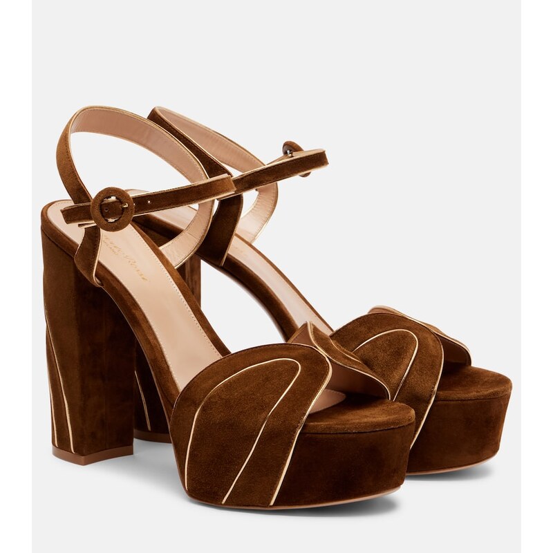Gianvito Rossi 125 suede platform sandals