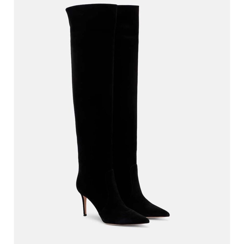 Gianvito Rossi Hansen 85 suede knee-high boots