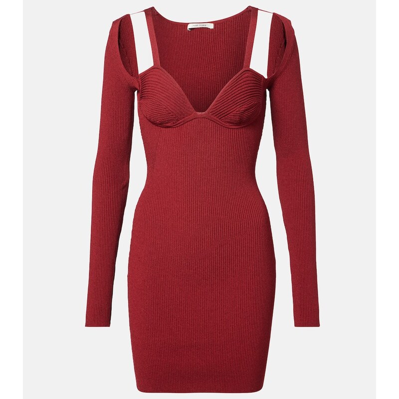 Nensi Dojaka Cutout knitted minidress