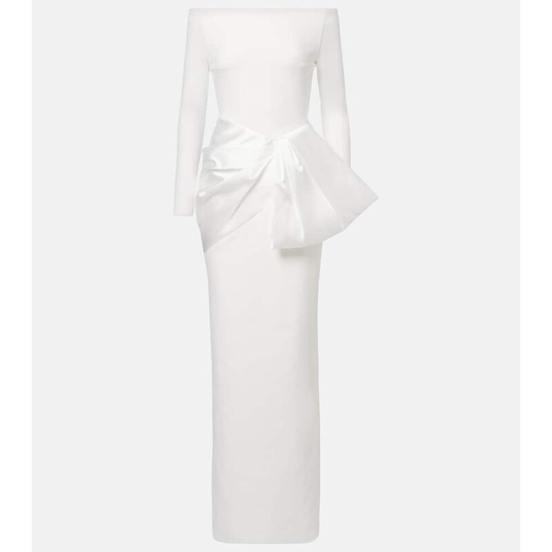 Solace London Kori satin-trimmed gown