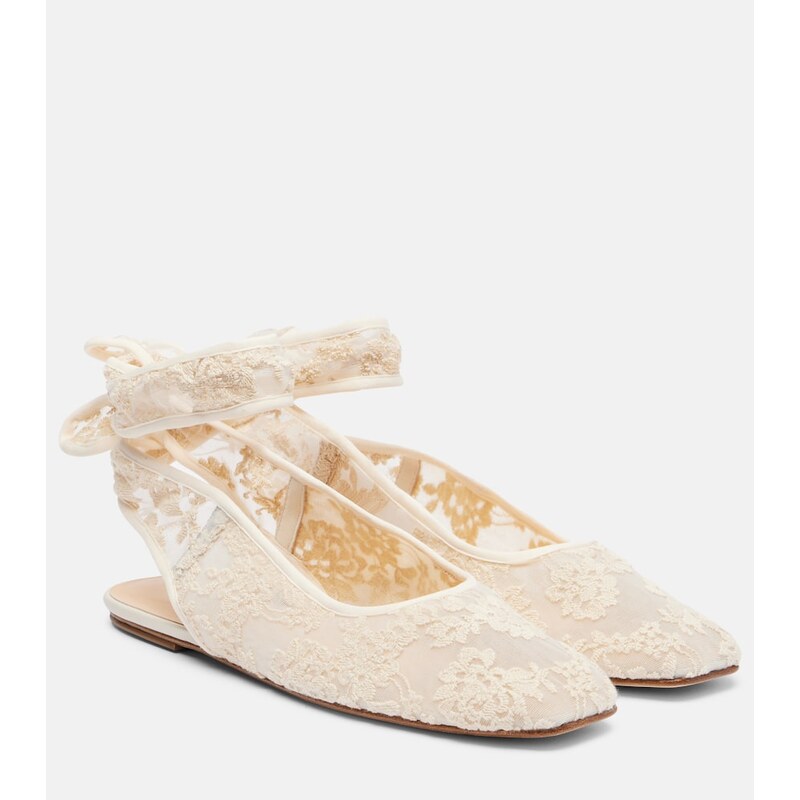 Magda Butrym Lace slingback flats