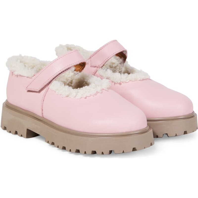 PèPè Leather Mary Jane flats