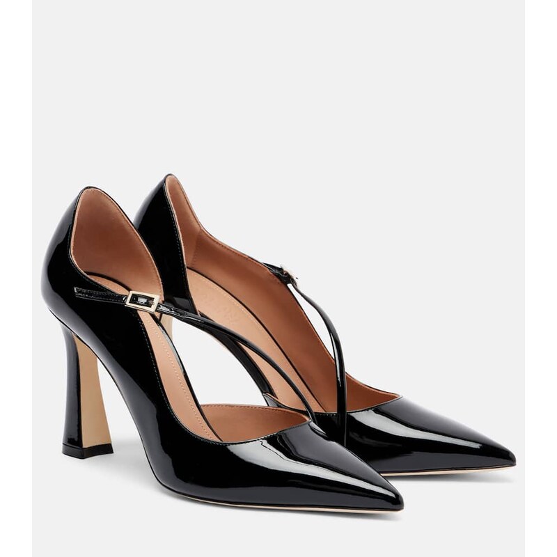 Malone Souliers Bettina 90 patent leather pumps