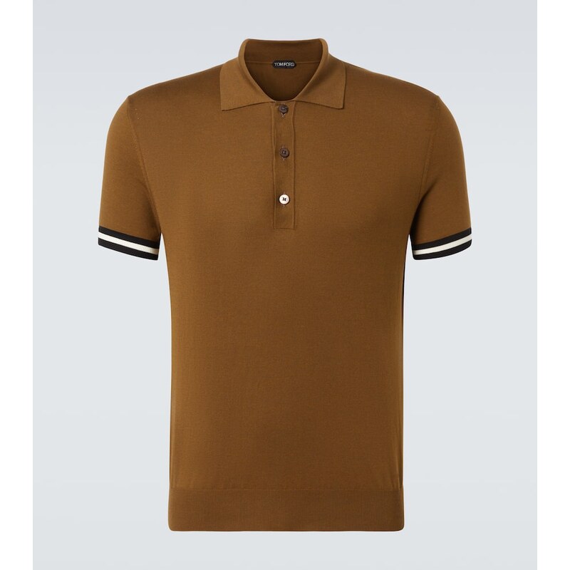 Tom Ford Cotton and silk polo shirt