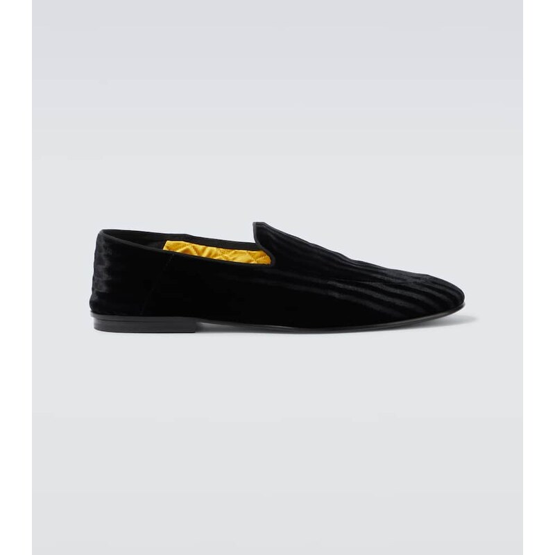 Tom Ford Steven striped velvet loafers