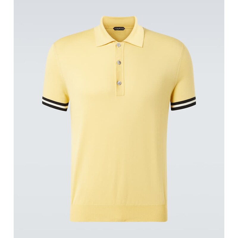 Tom Ford Cotton and silk polo shirt