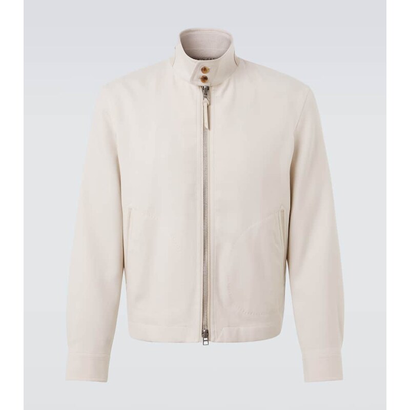 Tom Ford Wool, cashmere, and silk Harrington jacket