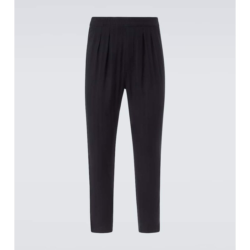 Tom Ford Striped cotton and silk straight pants