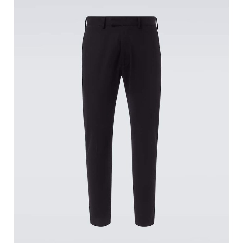 Tom Ford Cotton straight pants v barvě černá/Grizzly