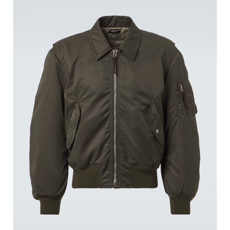 Pánský bomber Tom Ford v barvě zelená