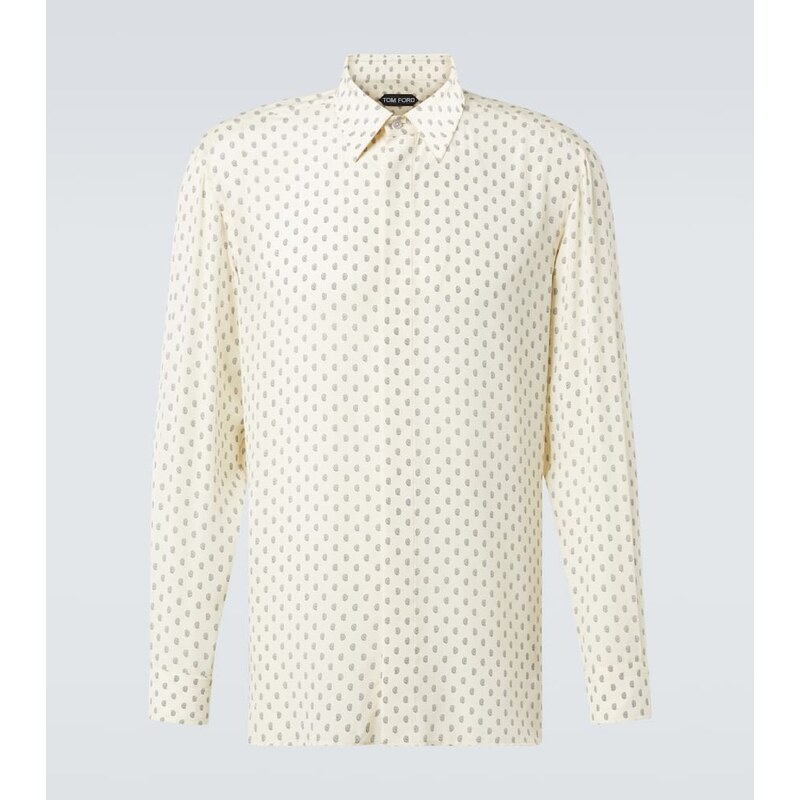 Tom Ford Paisley silk crÃªpe de chine shirt