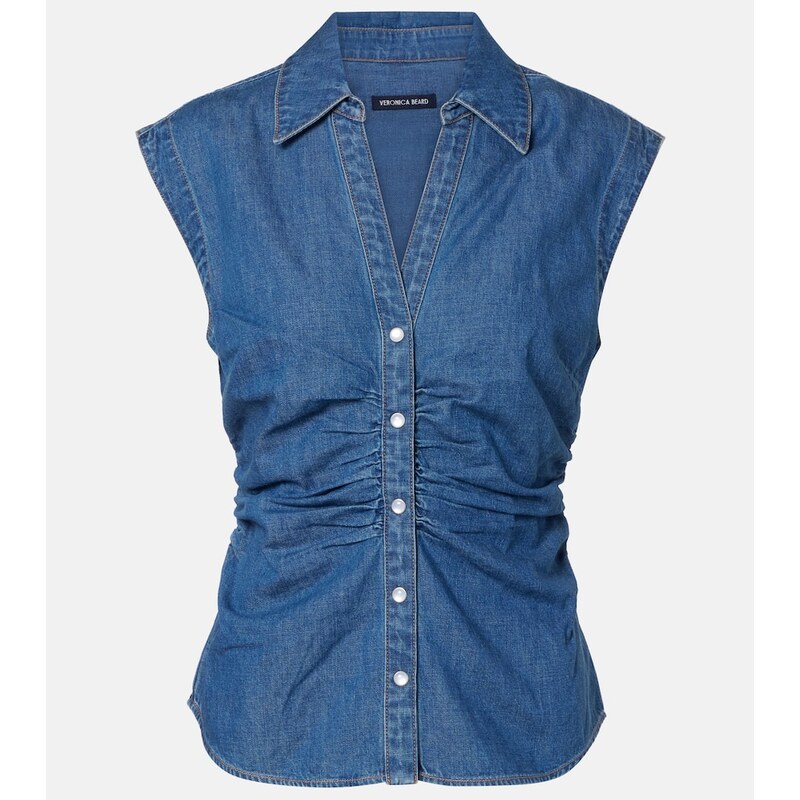 Veronica Beard Sera denim top