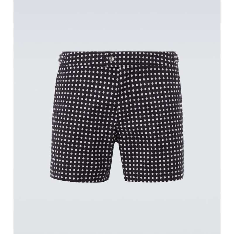 Mužské plavky Tom Ford s černobílými polka-doty