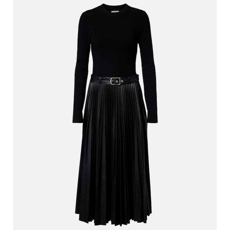 Simkhai Abilene knitted pleated midi dress