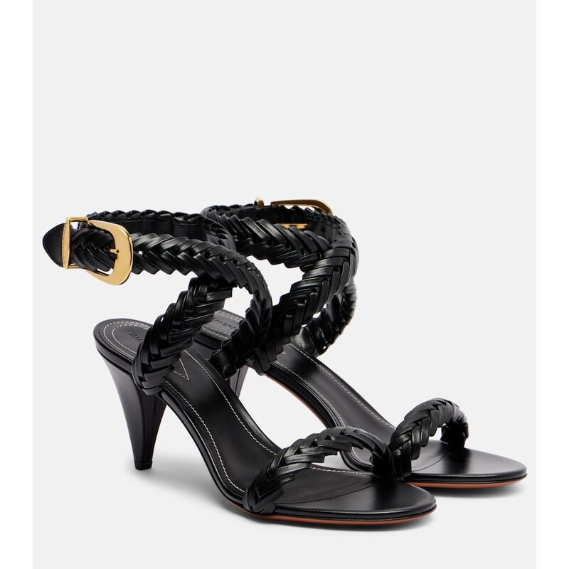 Zimmermann Helix 75 braided leather sandals