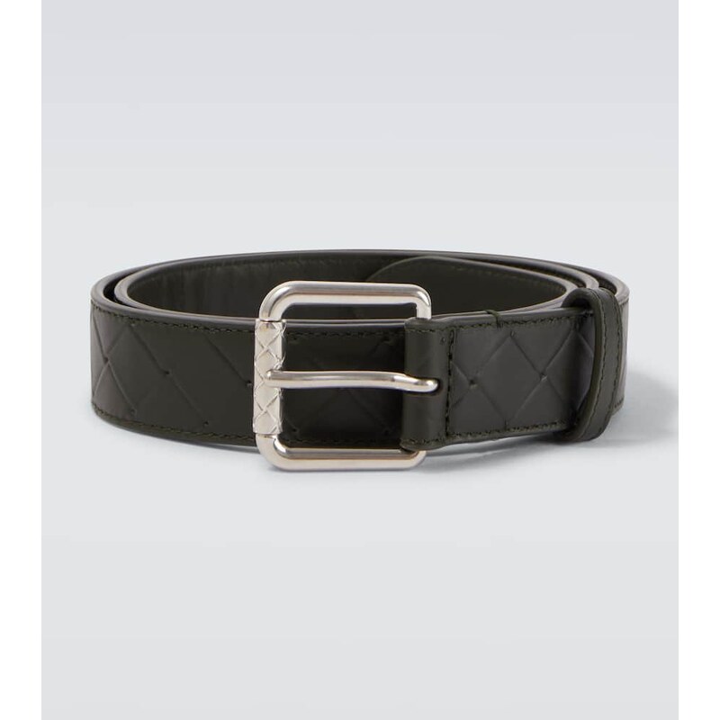 Bottega Veneta Intrecciato embossed leather belt