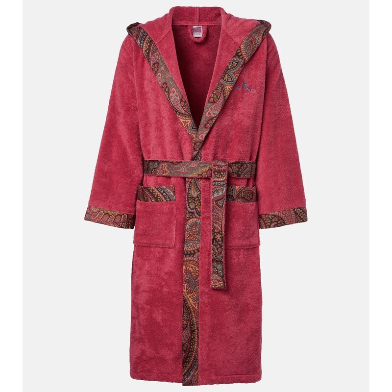 Etro Paisley cotton terry bathrobe