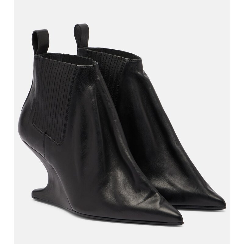 Dámské kotníkové boty Rick Owens z černé kůže
