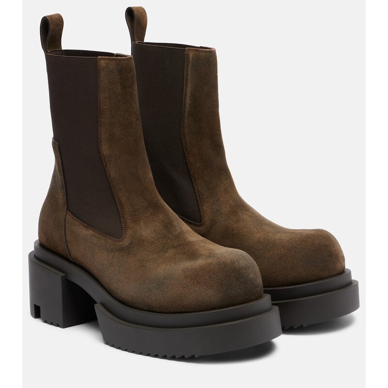 Rick Owens Beatle suede Chelsea boots
