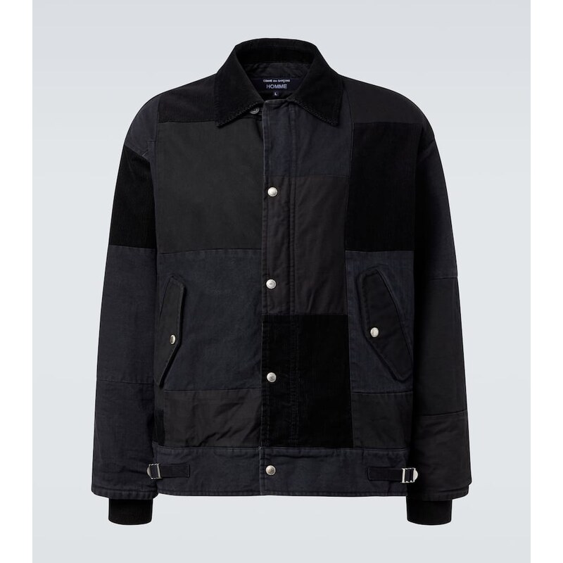 Comme des Garçons Homme Paneled cotton Oxford jacket