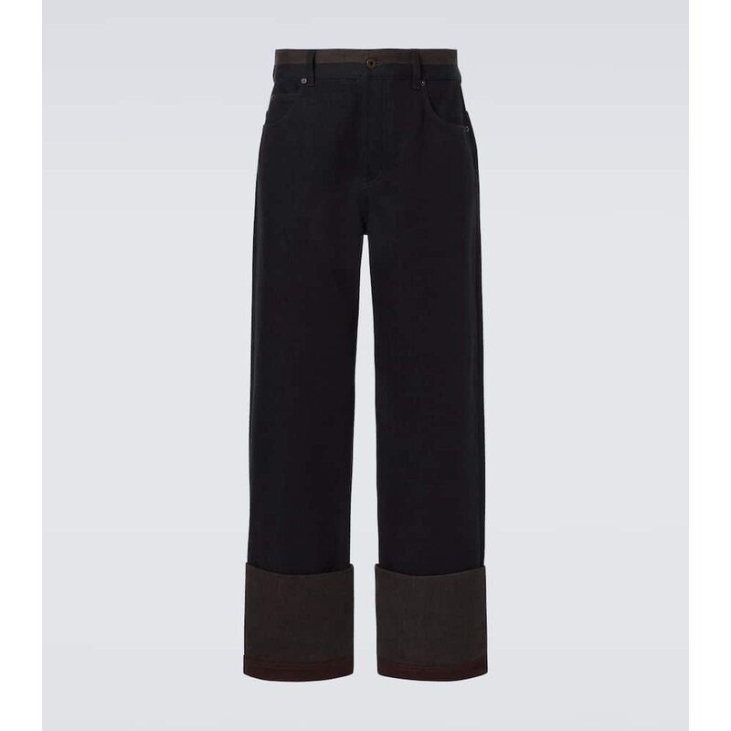 Loewe Colorblocked wide-leg jeans