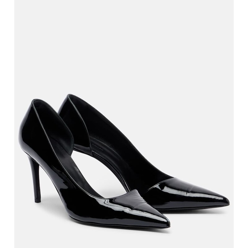 Khaite Jett DOrsay 85 patent leather pumps