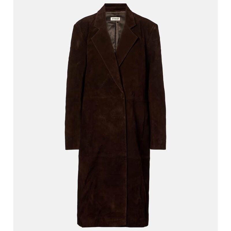 Staud Sabine suede coat