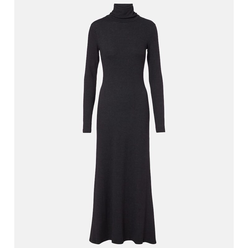 Staud Vanya turtleneck jersey maxi dress