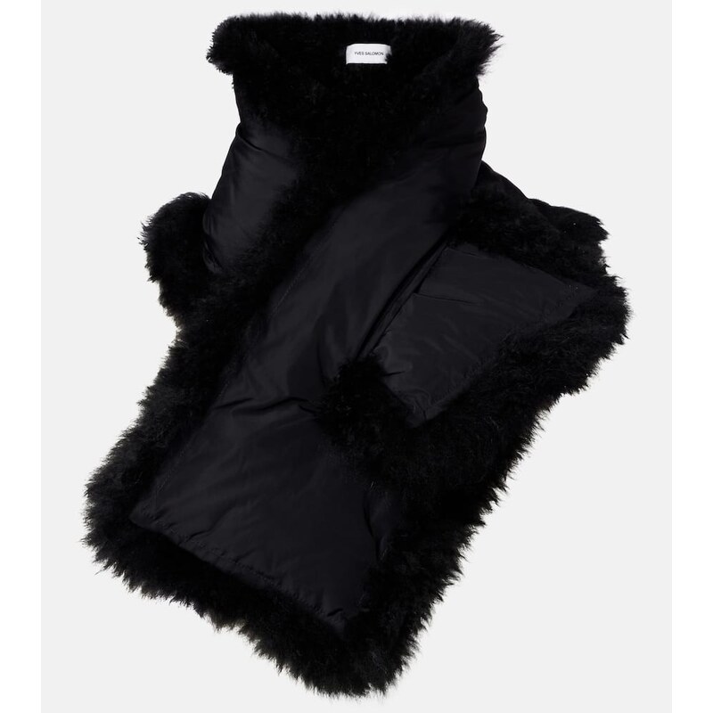 Yves Salomon Reversible shearling down scarf
