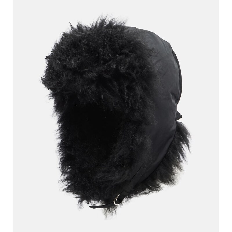 Yves Salomon Shearling-trimmed down hat