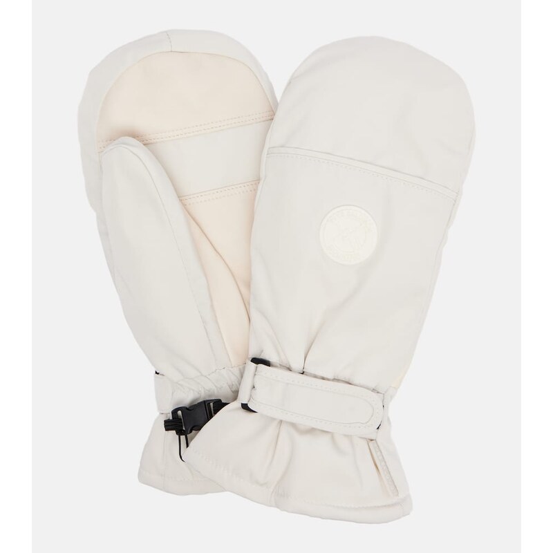 Yves Salomon Leather-trimmed mittens