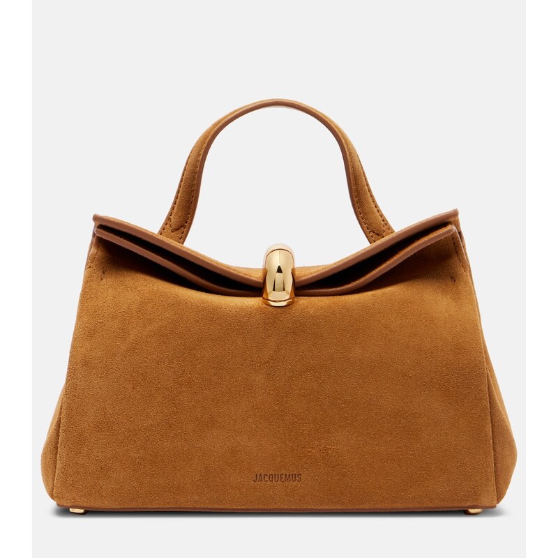 Jacquemus Valerie Small suede top-handle bag