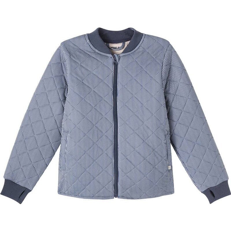 Wheat Benni striped quilted jacket