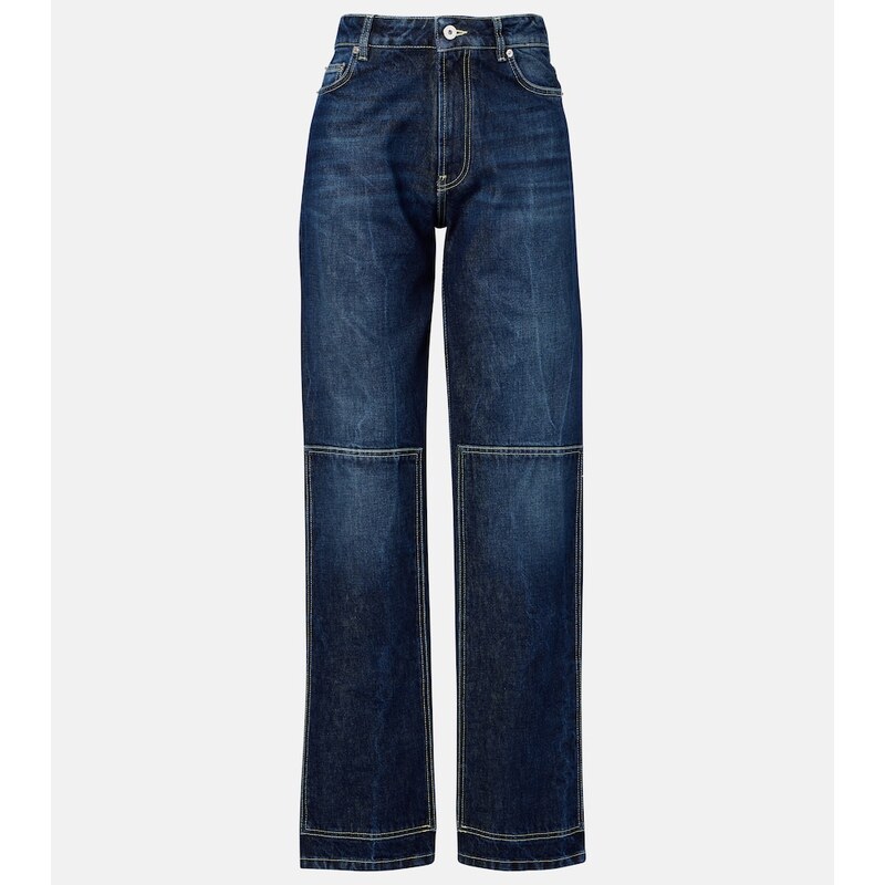 Jean Paul Gaultier Cutout high-rise wide-leg jeans