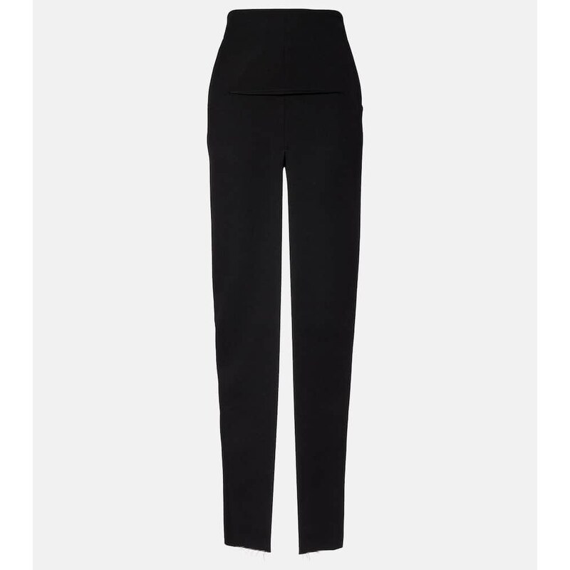 Rick Owens High-rise virgin wool maxi skirt