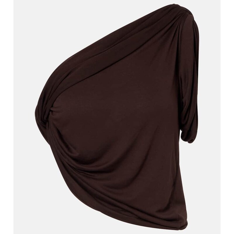 Rick Owens Draped knitted one-shoulder top