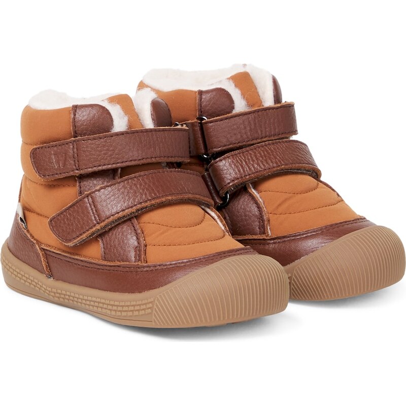 Wheat Tex leather-trimmed boots