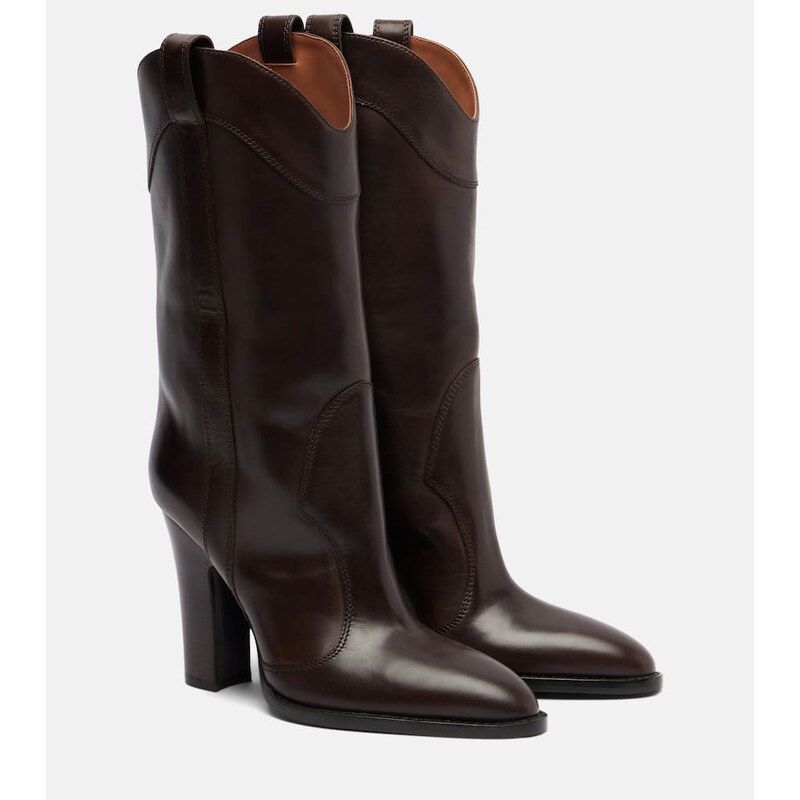 Paris Texas Lavinia 100 leather mid-calf boots