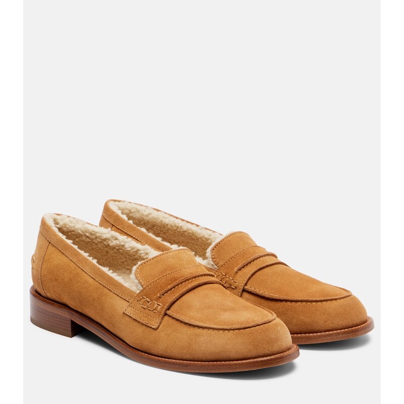 Paris Texas Dylan suede penny loafers