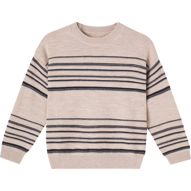 Wheat Flores striped wool sweater