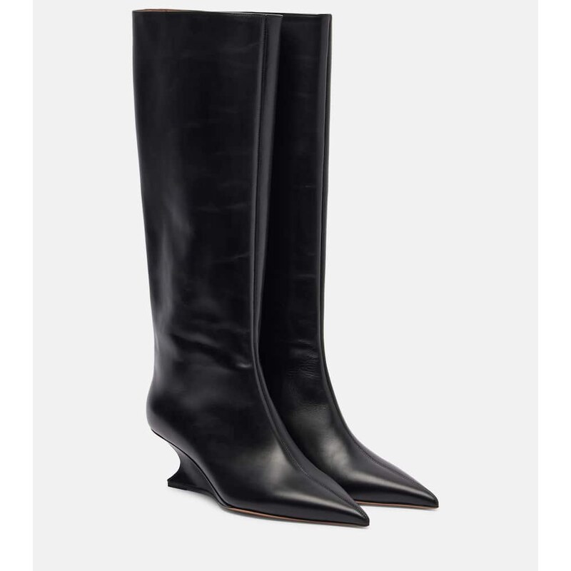 Paris Texas Nina 50 leather knee-high boots
