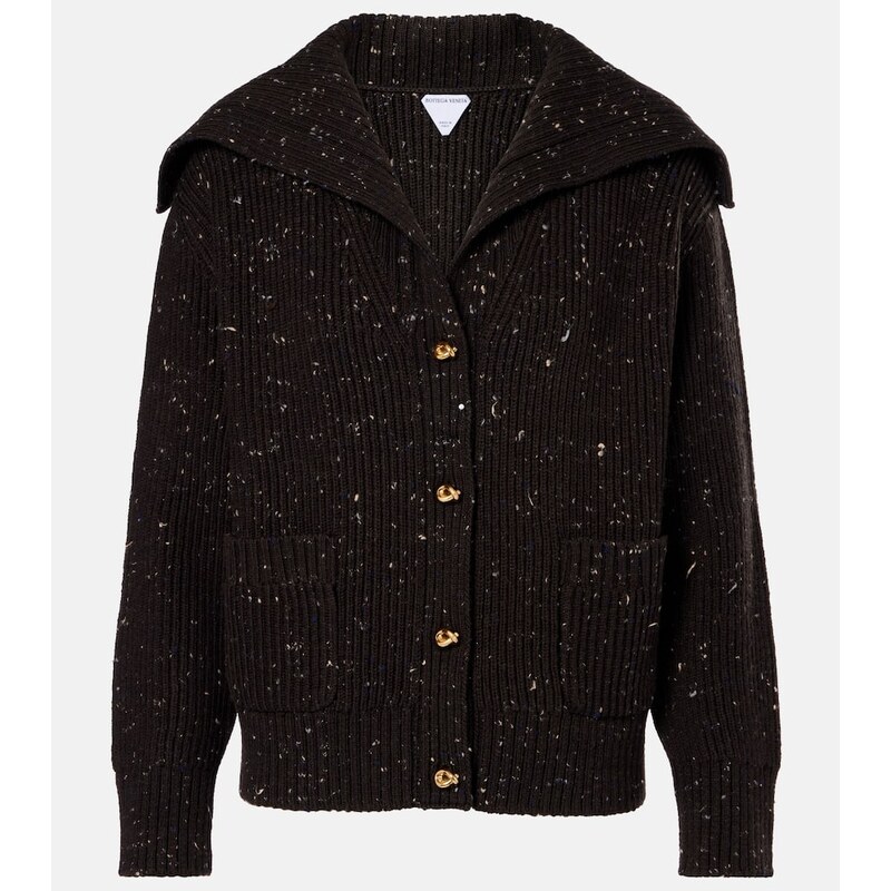 Bottega Veneta Ribbed-knit wool-blend cardigan