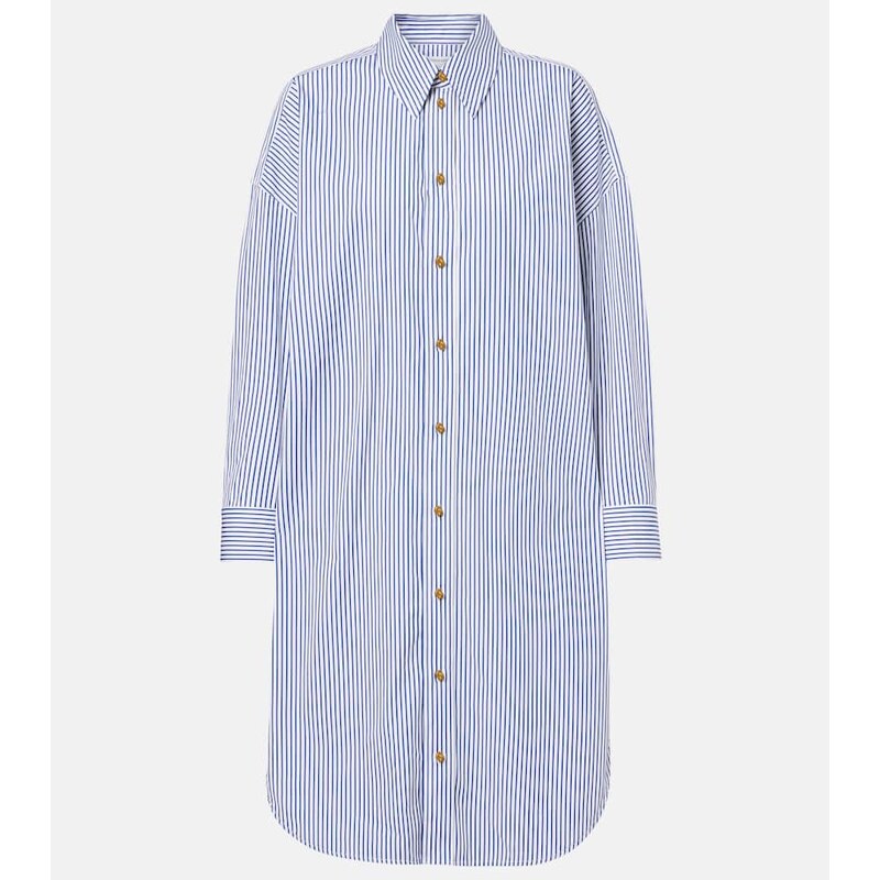 Bottega Veneta Striped cotton poplin shirt