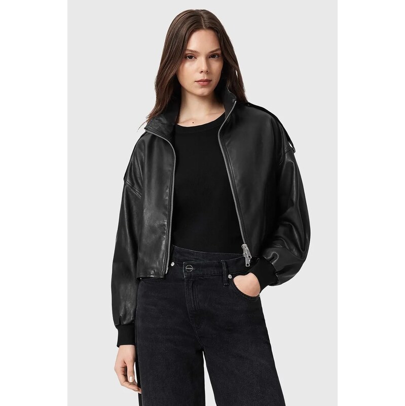Kožená bunda AllSaints LOWDEN 113292757