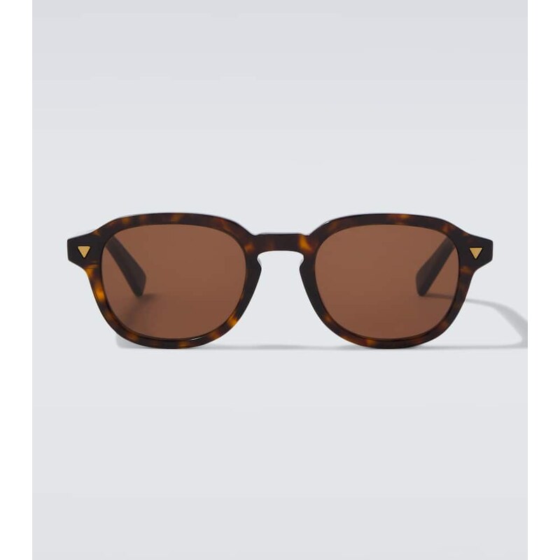 Bottega Veneta Triangle Stud round sunglasses
